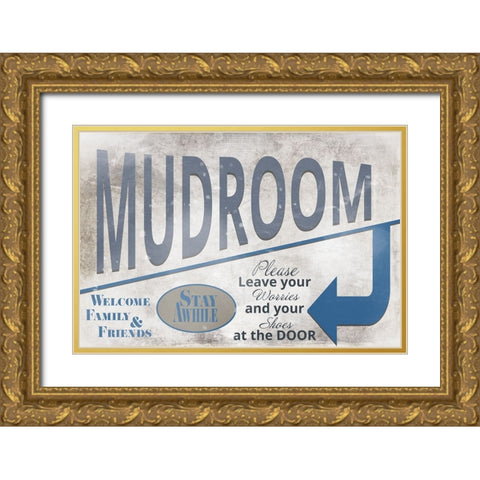 Mudroom 20 Gold Ornate Wood Framed Art Print with Double Matting by LightBoxJournal