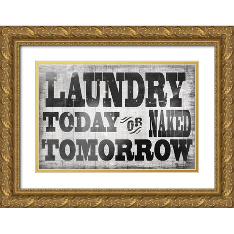 Mudroom 33 Gold Ornate Wood Framed Art Print with Double Matting by LightBoxJournal