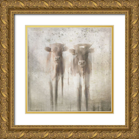 Antique Farm 06 Gold Ornate Wood Framed Art Print with Double Matting by LightBoxJournal