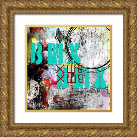 Extreme BMX TYPE Gold Ornate Wood Framed Art Print with Double Matting by LightBoxJournal