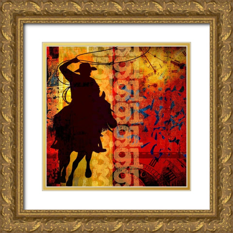 Go Around 01 Gold Ornate Wood Framed Art Print with Double Matting by LightBoxJournal