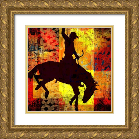 Go Around 04 Gold Ornate Wood Framed Art Print with Double Matting by LightBoxJournal