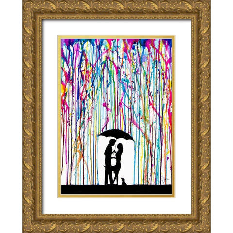 Two Step Gold Ornate Wood Framed Art Print with Double Matting by Allante, Marc