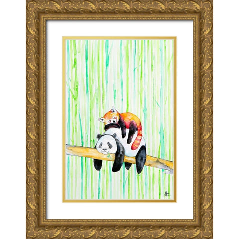 Lullaby Gold Ornate Wood Framed Art Print with Double Matting by Allante, Marc