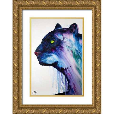 Orpheus Gold Ornate Wood Framed Art Print with Double Matting by Allante, Marc