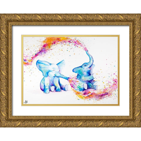 Sorella Gold Ornate Wood Framed Art Print with Double Matting by Allante, Marc