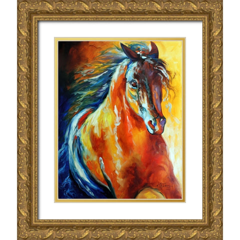 Thunder Magic Gold Ornate Wood Framed Art Print with Double Matting by Baldwin, Marcia