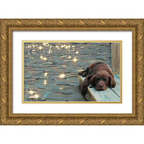 Untitled_Artwork (10) Gold Ornate Wood Framed Art Print with Double Matting by Murray Henderson Fine Art
