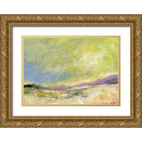 Golden Valley Gold Ornate Wood Framed Art Print with Double Matting by Randy Noble Fine Art