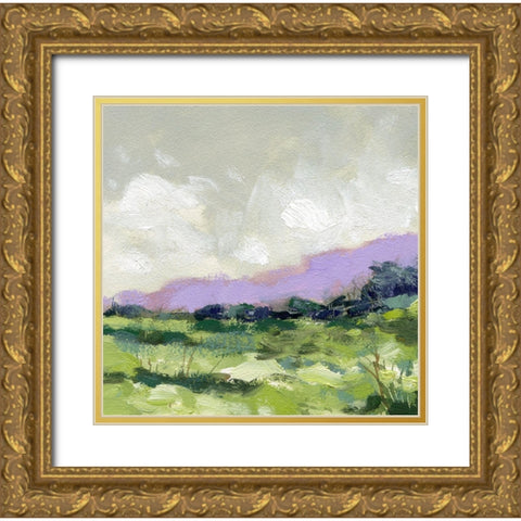 Purple Ridge Gold Ornate Wood Framed Art Print with Double Matting by Randy Noble Fine Art