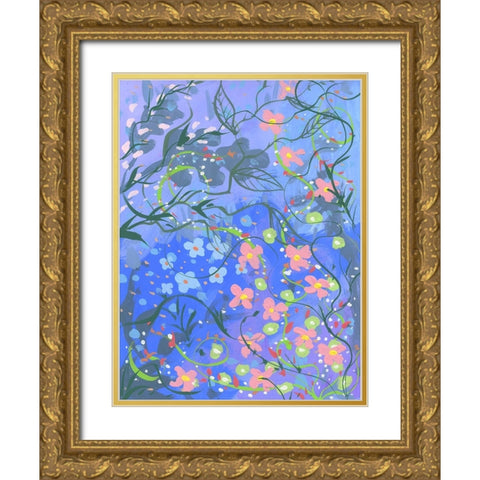 Unique Bloom Gold Ornate Wood Framed Art Print with Double Matting by Randy Noble Fine Art