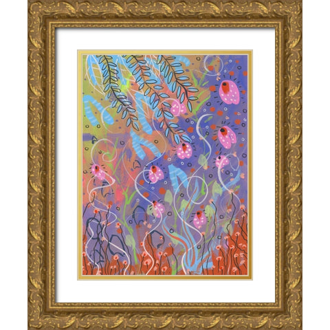 Spring Rise Gold Ornate Wood Framed Art Print with Double Matting by Randy Noble Fine Art