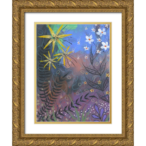 Power Garden Gold Ornate Wood Framed Art Print with Double Matting by Randy Noble Fine Art