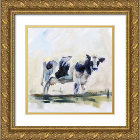 Dairyland Gold Ornate Wood Framed Art Print with Double Matting by Gould, Renee