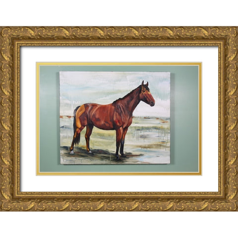 Fearless Gold Ornate Wood Framed Art Print with Double Matting by Gould, Renee