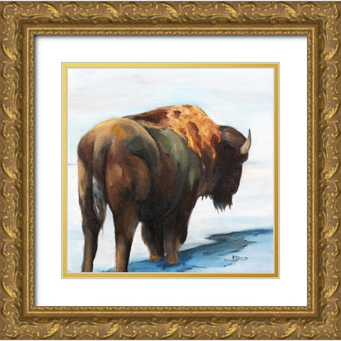 Headed East Gold Ornate Wood Framed Art Print with Double Matting by Gould, Renee