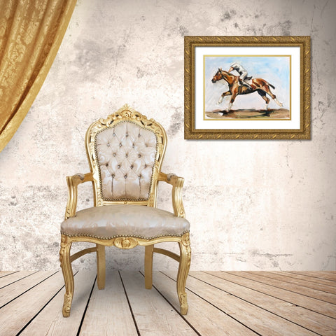 Play On Gold Ornate Wood Framed Art Print with Double Matting by Gould, Renee