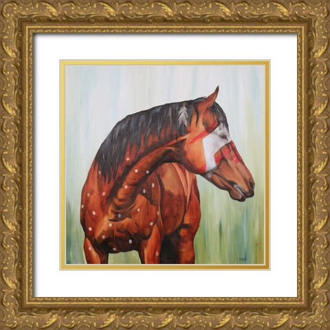 Whisper in the Wind Gold Ornate Wood Framed Art Print with Double Matting by Gould, Renee