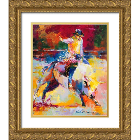 Rodeo Gold Ornate Wood Framed Art Print with Double Matting by Wallich, Richard