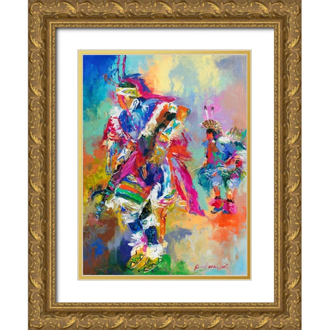 Pow Wow Gold Ornate Wood Framed Art Print with Double Matting by Wallich, Richard