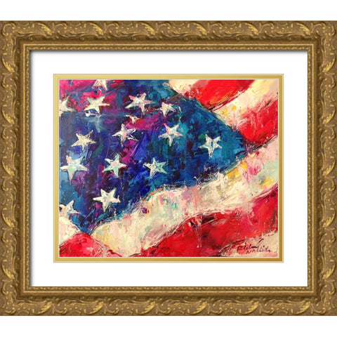 artflag Gold Ornate Wood Framed Art Print with Double Matting by Wallich, Richard