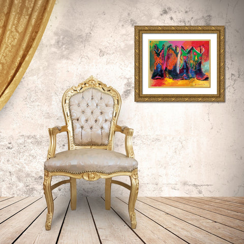 Boots 1 Gold Ornate Wood Framed Art Print with Double Matting by Wallich, Richard