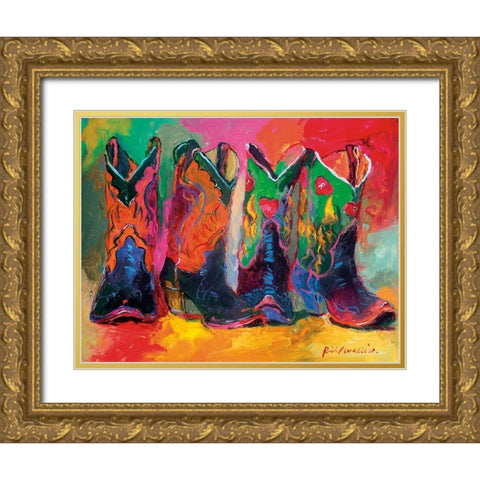 Boots 1 Gold Ornate Wood Framed Art Print with Double Matting by Wallich, Richard