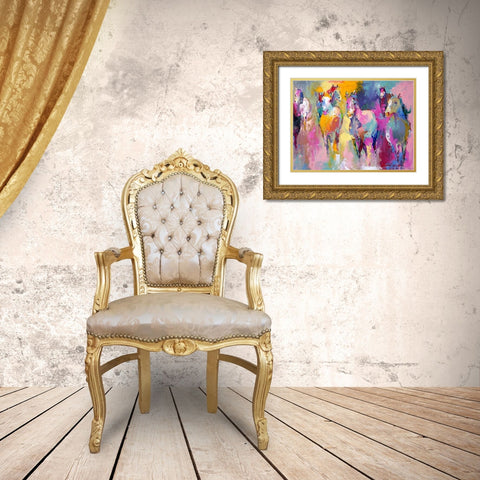 Wild Gold Ornate Wood Framed Art Print with Double Matting by Wallich, Richard