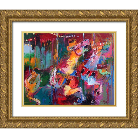 Car Gold Ornate Wood Framed Art Print with Double Matting by Wallich, Richard