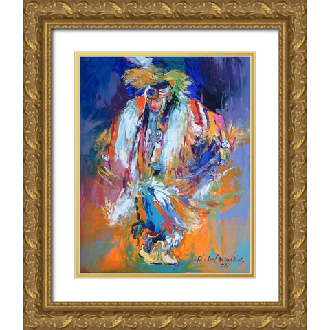 Po Gold Ornate Wood Framed Art Print with Double Matting by Wallich, Richard