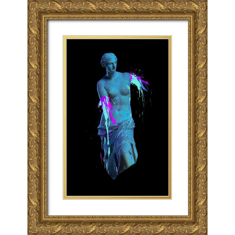 Ancient Accident Gold Ornate Wood Framed Art Print with Double Matting by Farkas, Robert