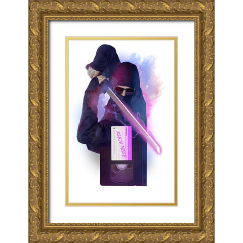 My Favorite Cassette Gold Ornate Wood Framed Art Print with Double Matting by Farkas, Robert