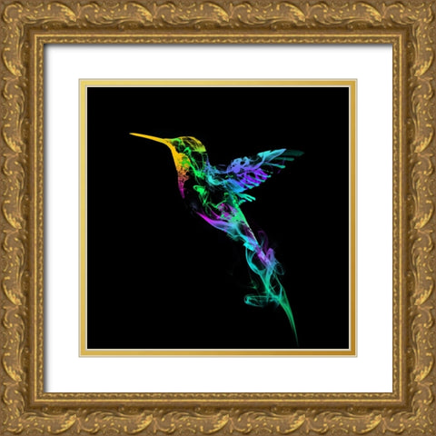 Strange Smoke Gold Ornate Wood Framed Art Print with Double Matting by Farkas, Robert