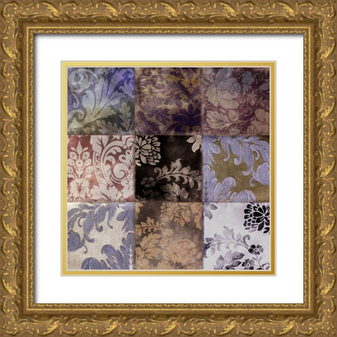 Velvet Patch I Gold Ornate Wood Framed Art Print with Double Matting by Sasha