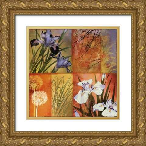 Grasslands I Gold Ornate Wood Framed Art Print with Double Matting by Sasha