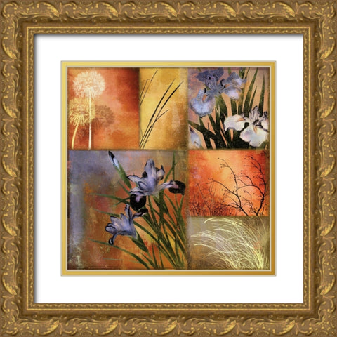 Grasslands II Gold Ornate Wood Framed Art Print with Double Matting by Sasha