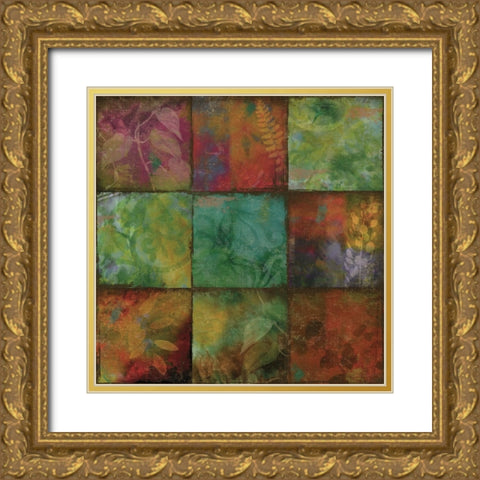 Swatchbox I Gold Ornate Wood Framed Art Print with Double Matting by Sasha