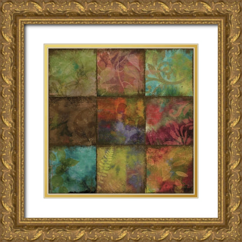 Swatchbox II Gold Ornate Wood Framed Art Print with Double Matting by Sasha