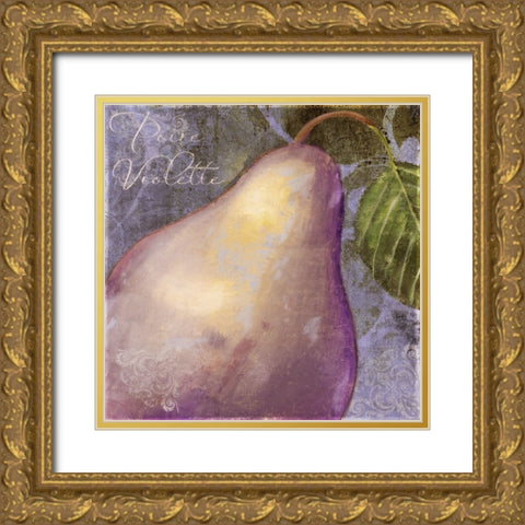 Violette I Gold Ornate Wood Framed Art Print with Double Matting by Sasha