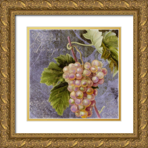 Violette II Gold Ornate Wood Framed Art Print with Double Matting by Sasha