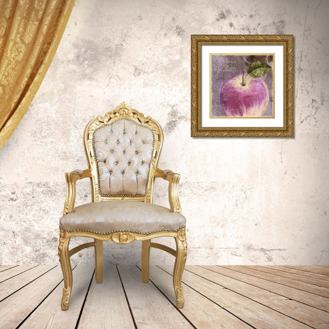 Violette IV Gold Ornate Wood Framed Art Print with Double Matting by Sasha