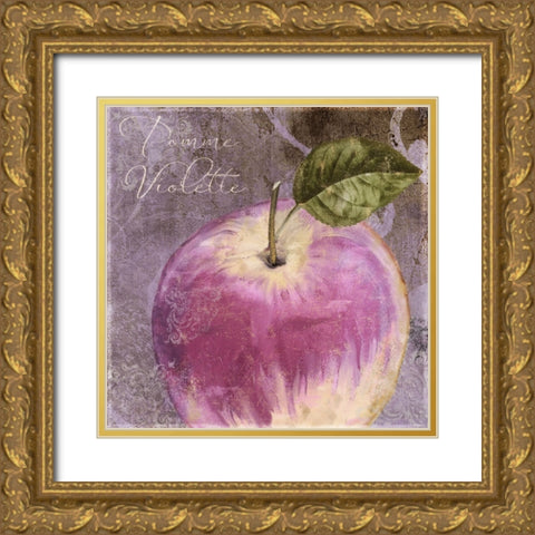 Violette IV Gold Ornate Wood Framed Art Print with Double Matting by Sasha