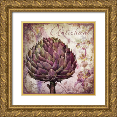 Legumes Francais II Gold Ornate Wood Framed Art Print with Double Matting by Sasha