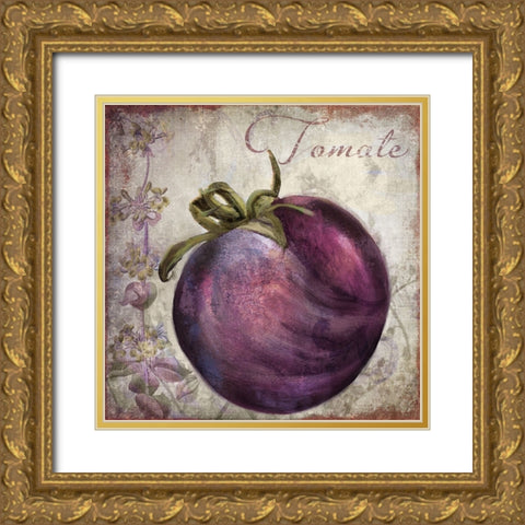 Legumes Francais V Gold Ornate Wood Framed Art Print with Double Matting by Sasha