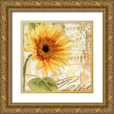 Ete I Gold Ornate Wood Framed Art Print with Double Matting by Sasha