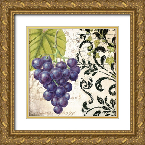 Les Fruits Jardin II Gold Ornate Wood Framed Art Print with Double Matting by Sasha