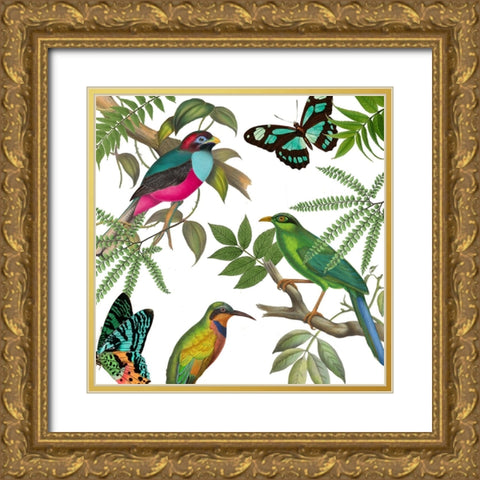 Walking on Air II Gold Ornate Wood Framed Art Print with Double Matting by Sasha