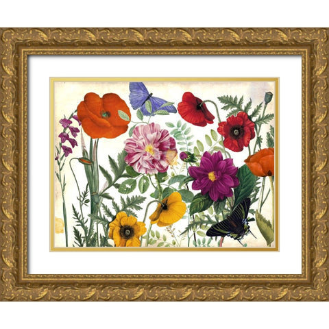 Printemps I Gold Ornate Wood Framed Art Print with Double Matting by Sasha