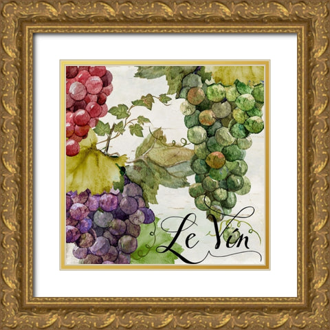 Wines of Paris II Gold Ornate Wood Framed Art Print with Double Matting by Sasha