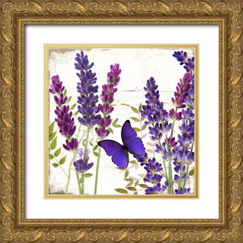 Lavande I Gold Ornate Wood Framed Art Print with Double Matting by Sasha